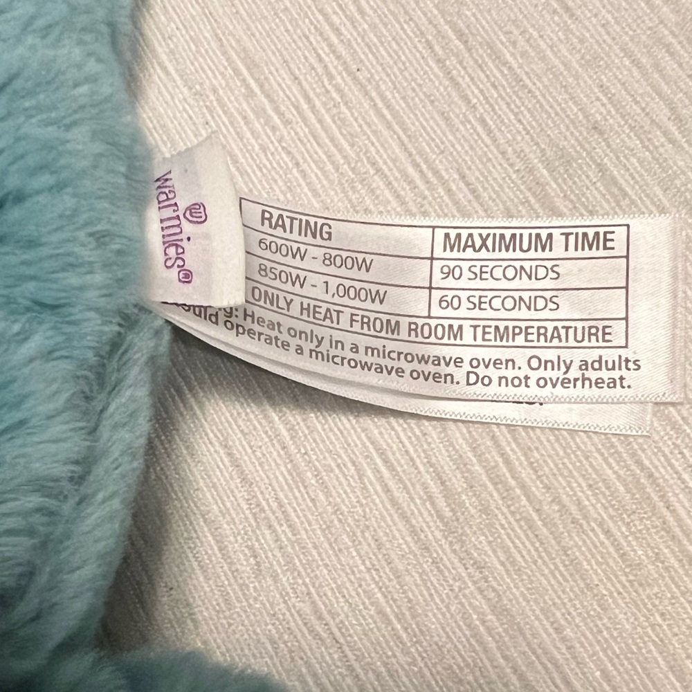 NWT Warmies Velociraptor Heat or Cool Weighted Stuffed French Lavender - Picture 8 of 10